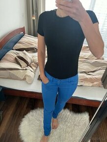 Nebeský modré kalhoty Armani jeans - 1