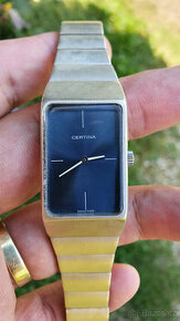 Celostrieborné Vintage mechanické hodinky CERTINA
