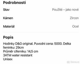 Hodinky D&G