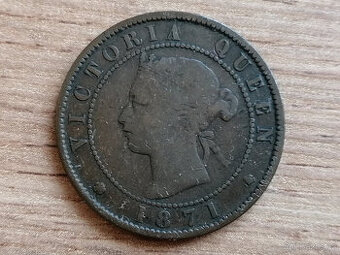 1 Cent 1871 mince britská kolonie Prince Edward Island