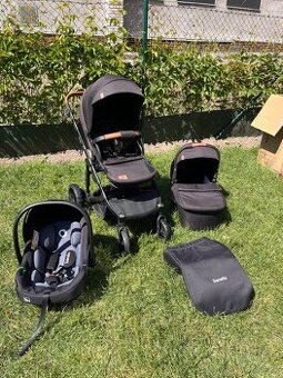 Kočárek Lionelo MERI TOUR 3v1 se základnou isofix