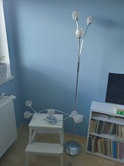Lampa stojací + lustr