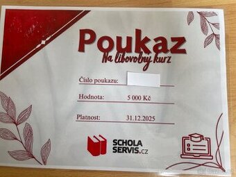 Libovolný Kurz schola servis.cz, doučování a jiné