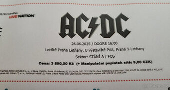 AC/DC v Praze -STÁNÍ A POD PÓDIEM