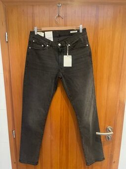 Pánské černé Gant kalhoty ultra slim - W 34 L32