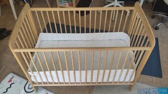 Dětská postýlka 120x60 s matrací a mantinelem