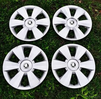 Poklice kryty kol 15" Škoda Fabia lll. Zánovní