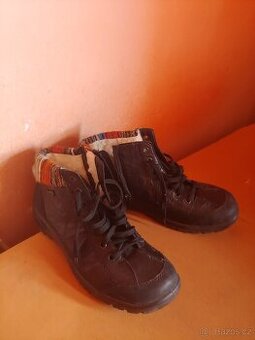 Zimni podzimni damske kozene boty