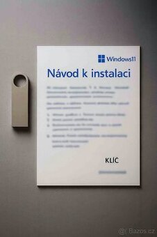 USB s Windows 11, návodem a klíčem, funguje i na starších PC