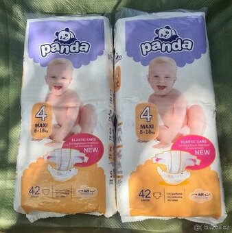 Panda Maxi vel. 4 8-18 kg dětské pleny 42 ks  (2 balení)