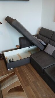 Rozkládací rohová sedačka
