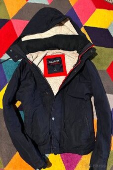 HOLLISTER PÁNSKÁ NAVY ZIMNÍ BUNDA L