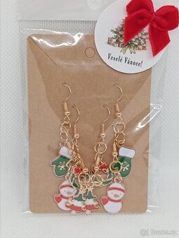 Vánoční párty náušnice 4 páry