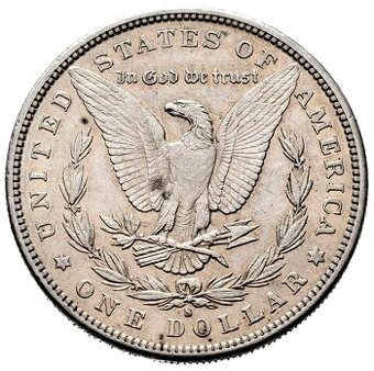 Stříbrná mince Dollar staré USA