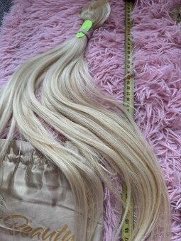 Blond vlasy na pásky PROFI BEAUTY 55cm