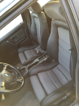 Sedadla Recaro vpředu a vzadu BMW E30, pravá kůže