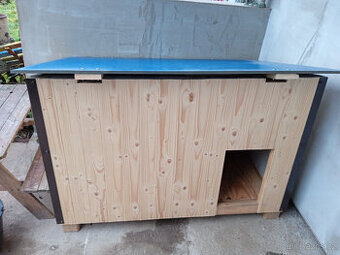 Zateplená dvoukomorová bouda pro psa - 1