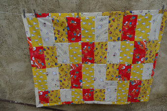 Dětská různobarevná deka (žirafy)