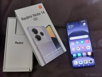 Mobil Xiaomi Redmi Note 14 5G, TOP STAV, ZÁNOVNÍ