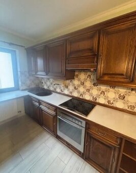 Rustikální linka tmavý dub se spotřebiči,6176