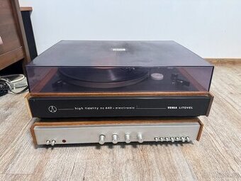 Gramofon Tesla NC 440 + zesilovač