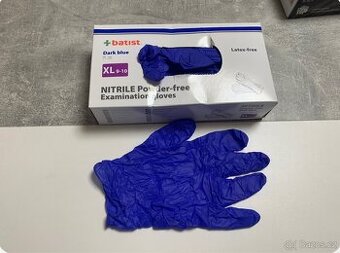 Nitrilové rukavice modré/černé