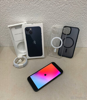 Apple iPhone 13 128GB Midnight - 100% baterie + záruka