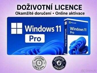 ✅ Windows 11 Pro — Doživotní aktivace • Doručení ihned