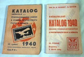 Dva staré filatelistické katalogy - 1940. - 1