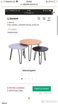 sada odkládacích stolků 3ks