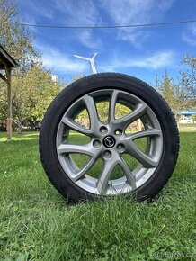 Originál alu kola Mazda 6X17,ET52.5+TPMS+pneu Continental