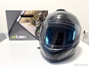 Vyklápěcí helma W-TEC karbon
