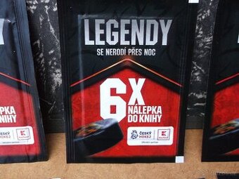 Hokejisté-náleply do knihy - legendy - český hokej - 1