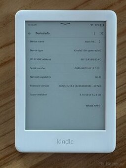 Čtečka knih Amazon Kindle 10. gen 8GB bílá