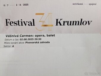 Festival Krumlov VÁŠNIVÁ CARMEN