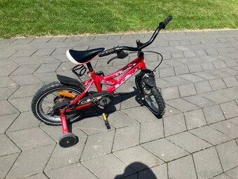 Dětské kolo 14" s kolečky + přilba zdarma