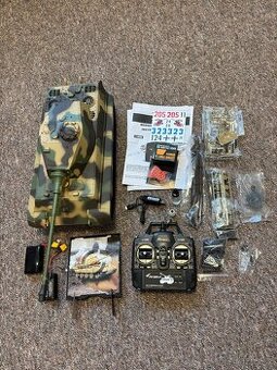 RC tank 1:16 Königstiger věž Henschel (IR/BB, kov. převodovk