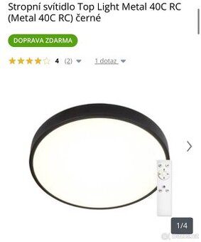 LED svitidla 40C RC cerna