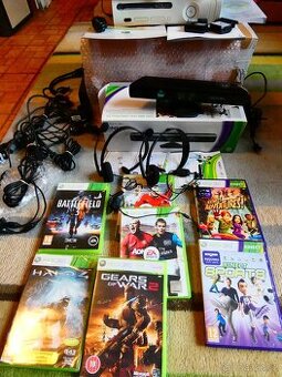 XBOX 360 HDD HDMI KINECT HRY komplet SESTAVA - záruka