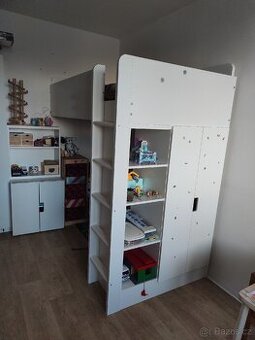 Palanda, vyvýšená postel patro 90x200 Ikea - 1