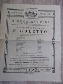 Divadlo Český ráj 1925 RIGOLETTO