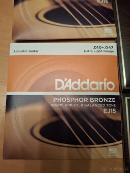 Struny na akustickou kytaru zn d`Addario