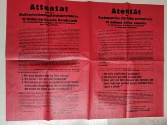 Protektorát - faksimile Atentát na R. Heydricha
