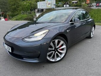 Tesla Model 3 LR Performance, záruka, keramika, DPH: 558/461