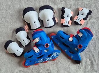 Dětské brusle Oxelo 28-30 včetně chráničů 2XS