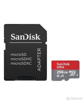 SanDisk MicroSDXC Ultra 256GB + SD adaptér