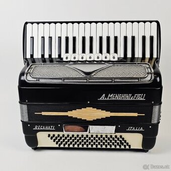 taliansky akordeon / harmonika 80 bas, A. MENGHINI A FIGLI