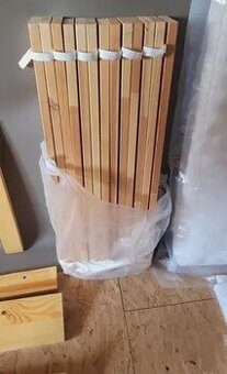 Silný laťkový rošt s textilním popruhem 90x200cm, nosn.240kg