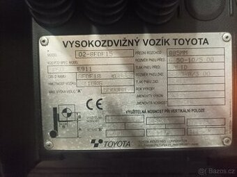 Vysokozdvižný vozík Toyota Tonero 15