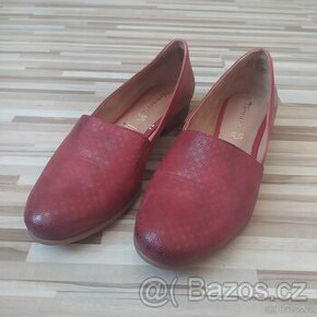 DÁMSKÉ MOKASÍNY | BORDÓ ČERVENÉ